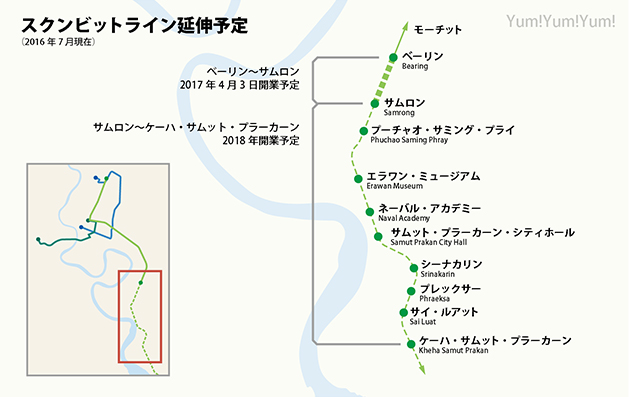 BTSスクンビット線路線図
