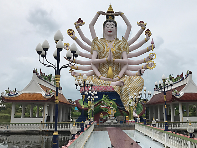 ワット・プライ・レーム（Wat Plai Laem）の千手観音像
